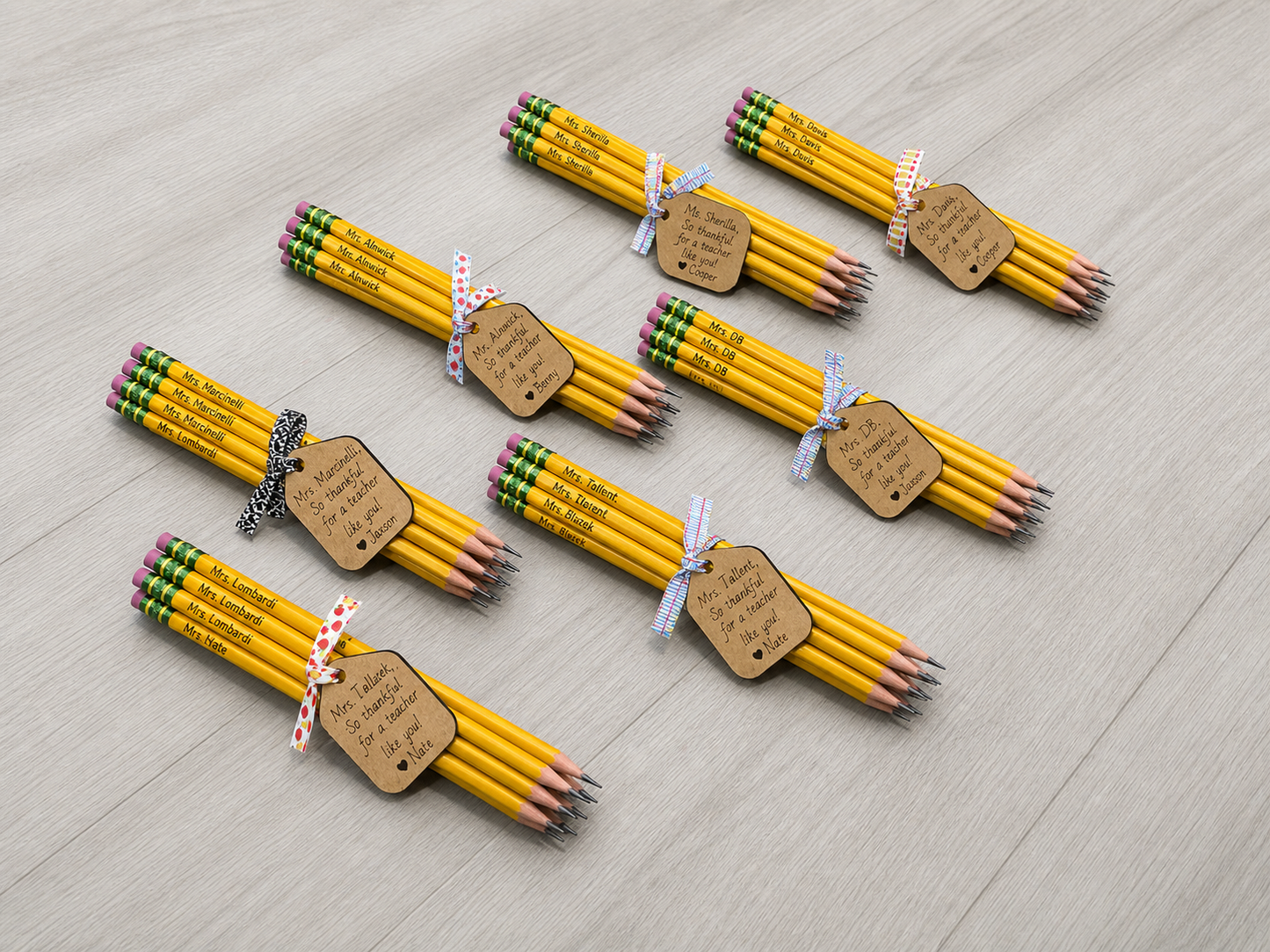 Personalized Teacher Pencil Gift Set