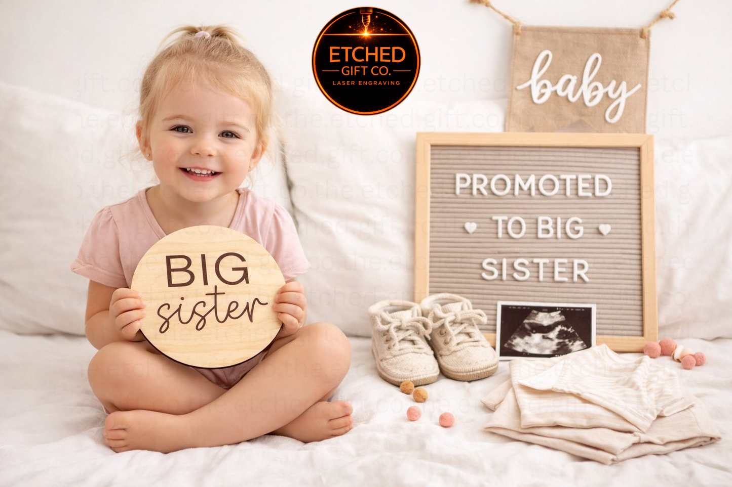 Big Sister or Big Brother Announcement Sign | Pregnancy Reveal