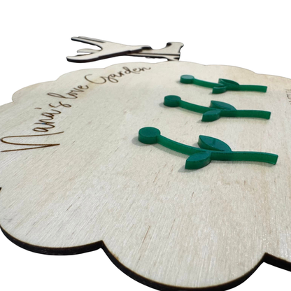 Garden Sign | Kids Handprint Flower Keepsake | Grandparents Flower Keepsake