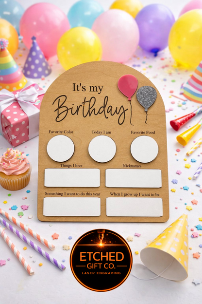 Birthday Board for Kids | Reusable Birthday Sign