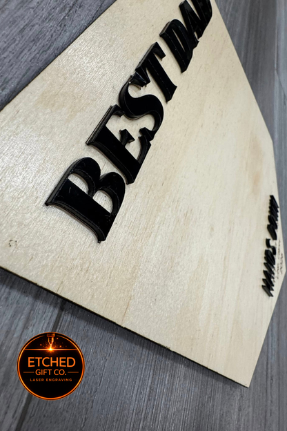 Father’s Day Handprint Sign | “Hands Down Best Dad” Gift