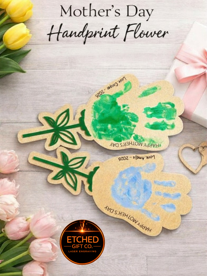 Mother’s Day Handprint Flower Sign | Kids DIY Craft Gift