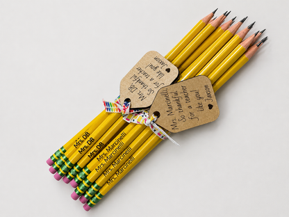 Personalized Teacher Pencil Gift Set
