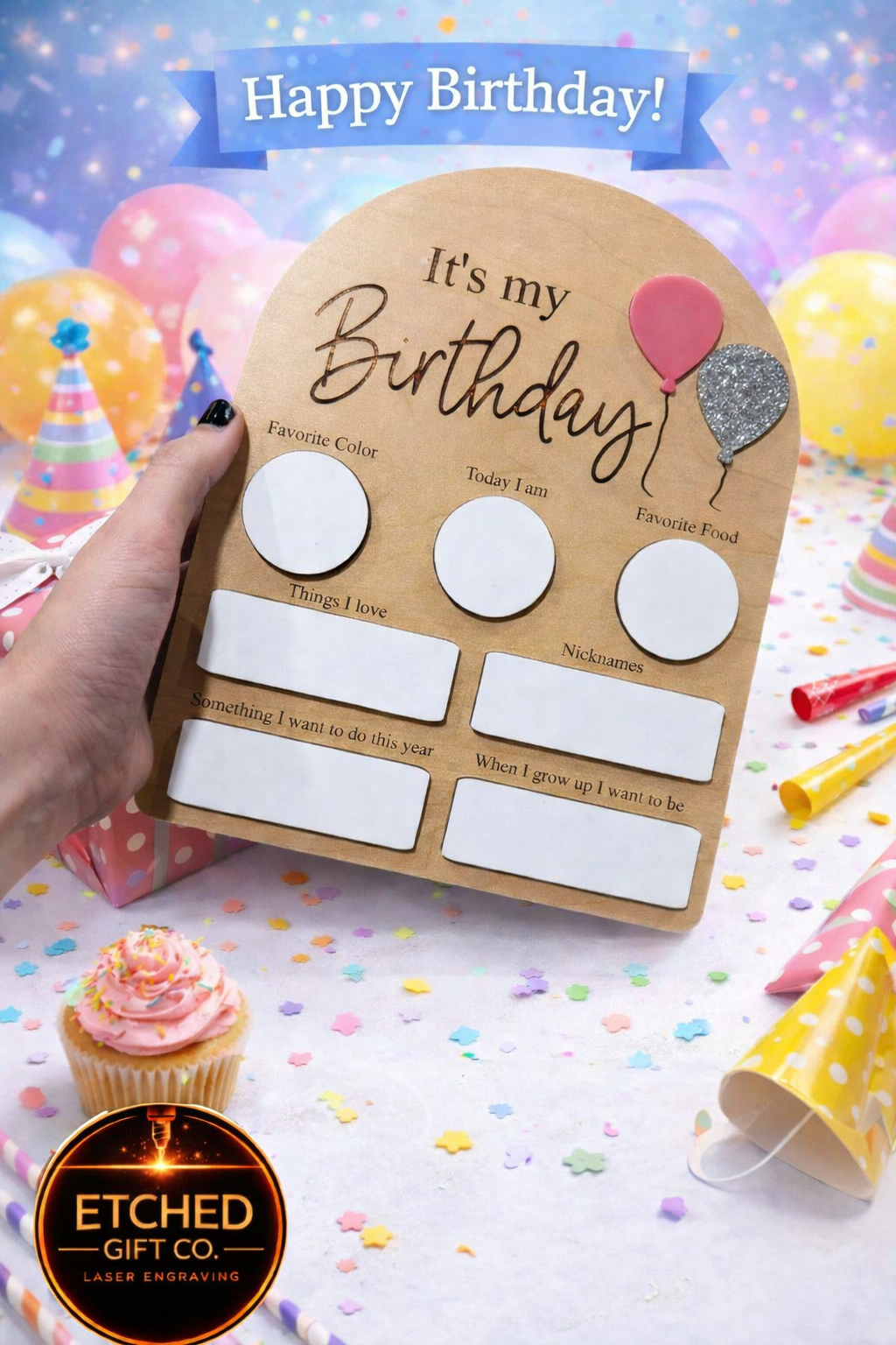 Birthday Board for Kids | Reusable Birthday Sign