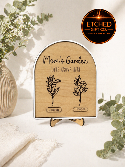 Garden Personalized Birth Flower Sign