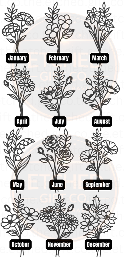 Garden Personalized Birth Flower Sign