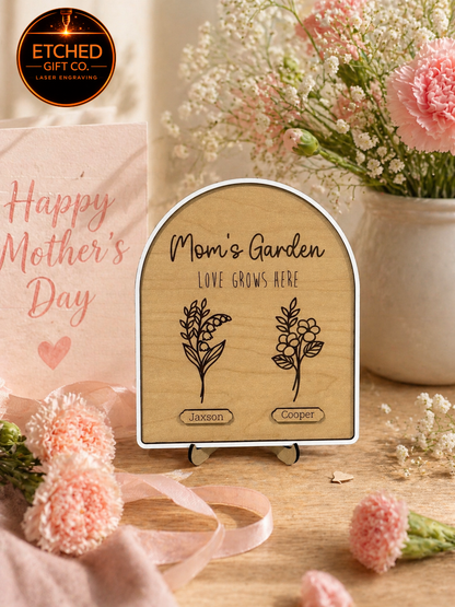 Garden Personalized Birth Flower Sign