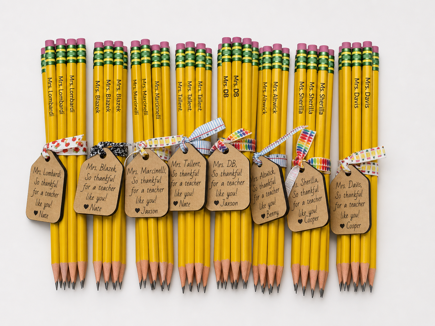 Personalized Teacher Pencil Gift Set