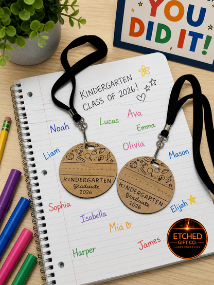 Kindergarten Graduation Keepsake – Ornament or Breakaway Lanyard