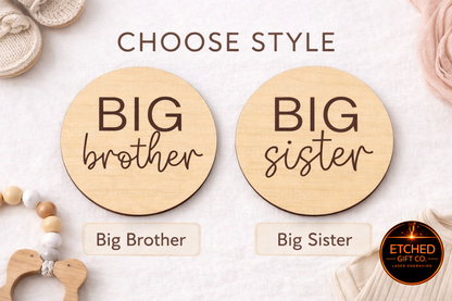 Big Sister or Big Brother Announcement Sign | Pregnancy Reveal