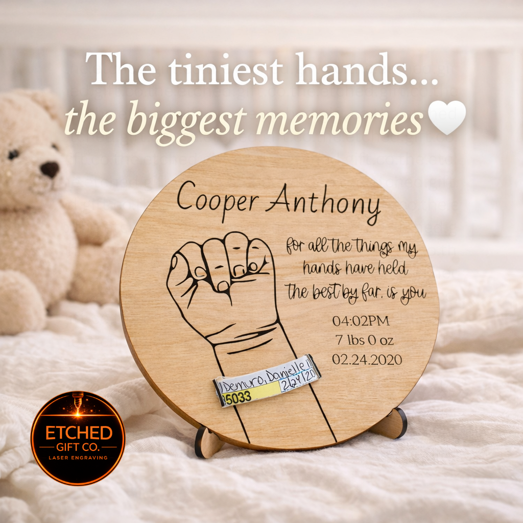Baby Hand Keepsake Sign
