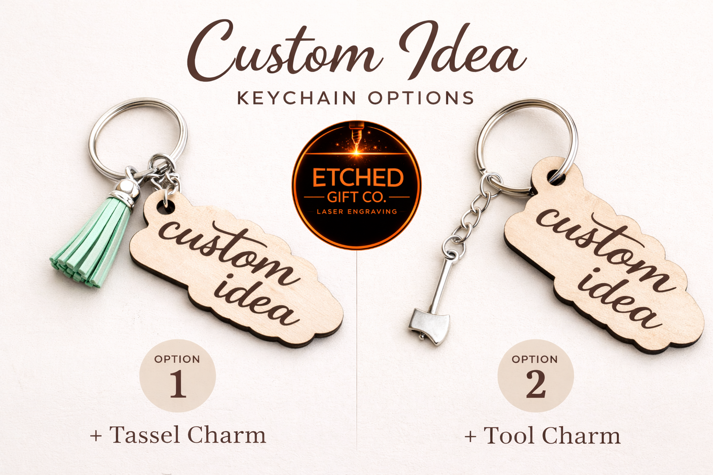 Custom Wooden Keychain