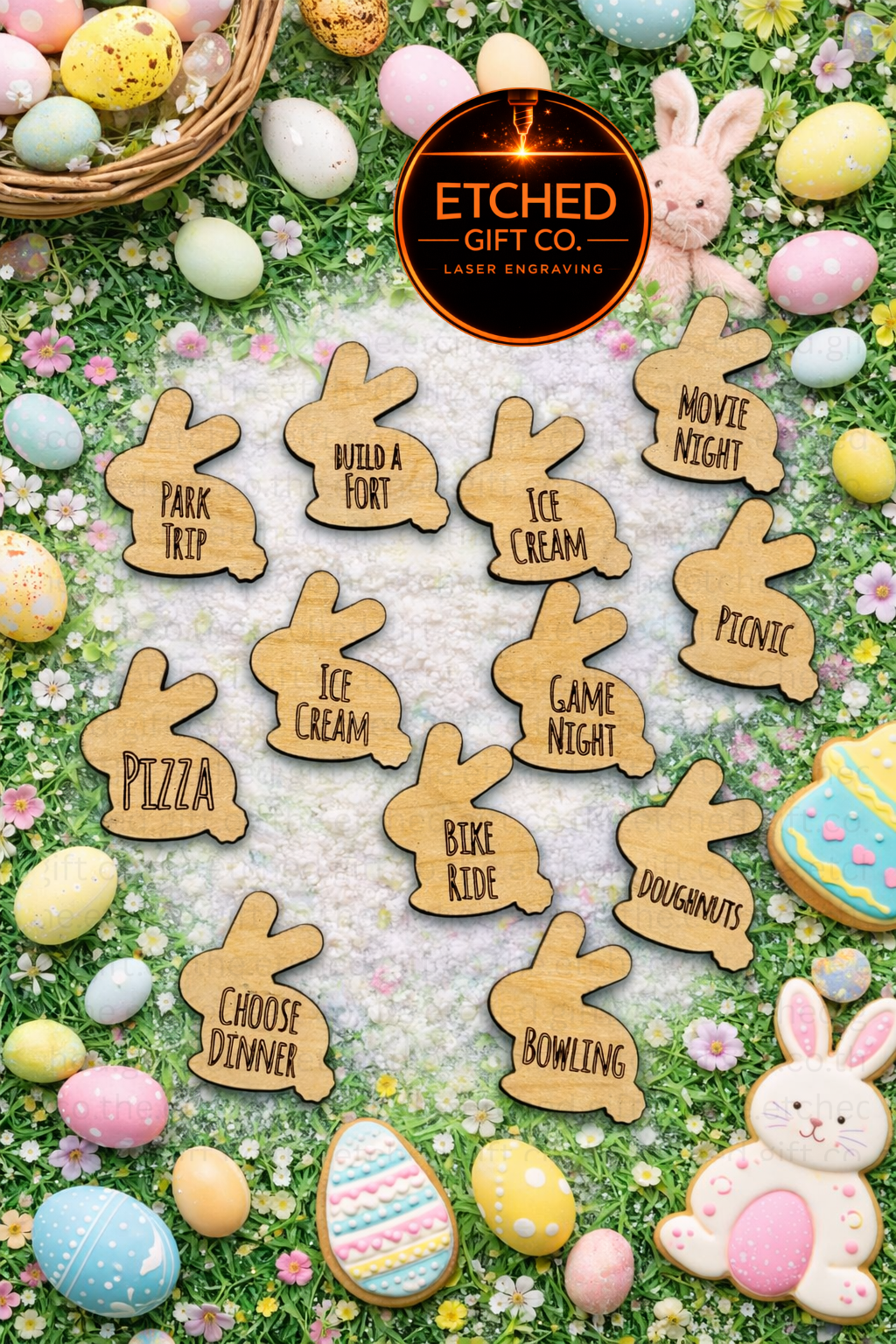 Easter Bunny Activity Tokens