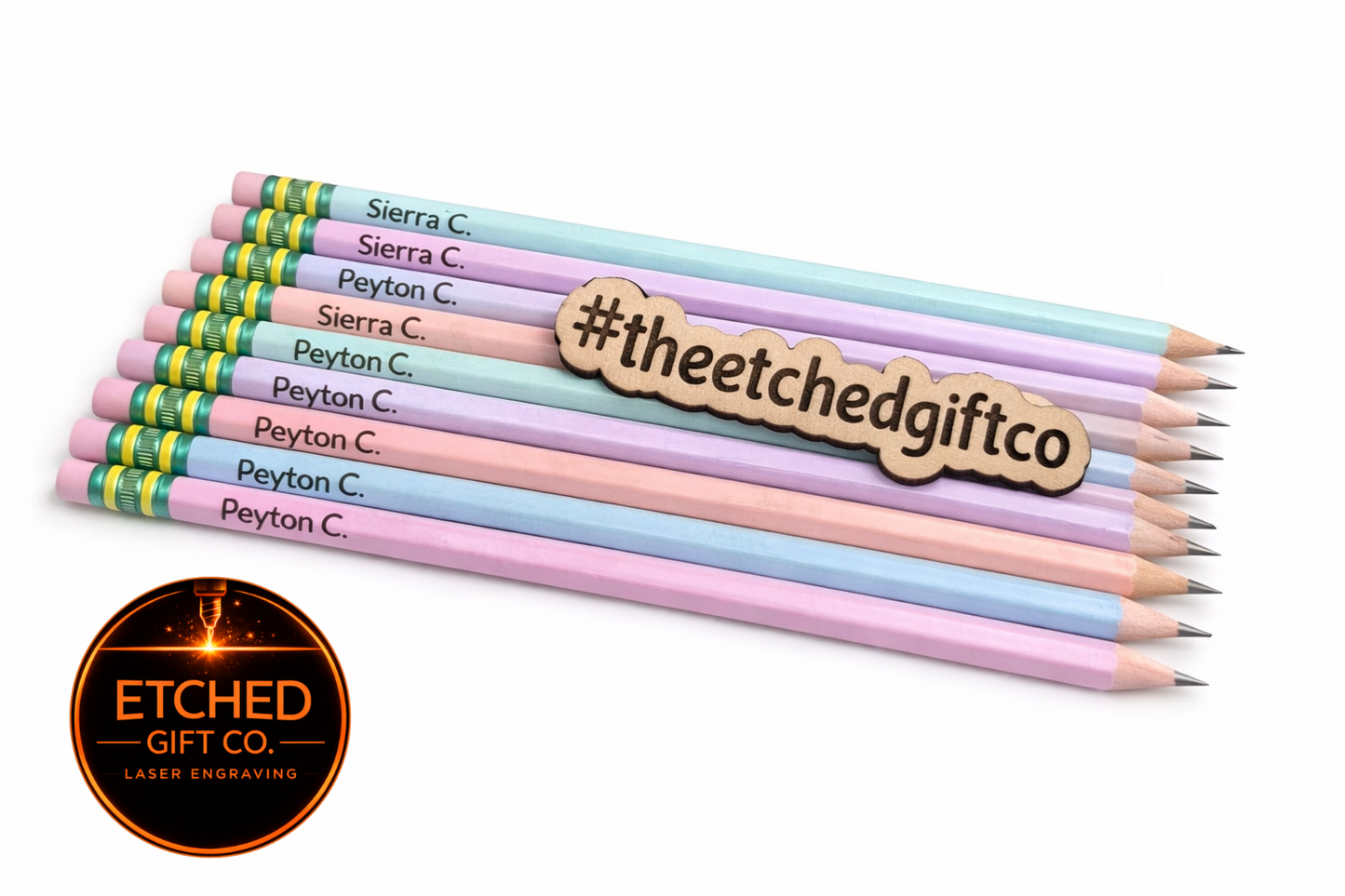Pastel Name Pencils - Personalized