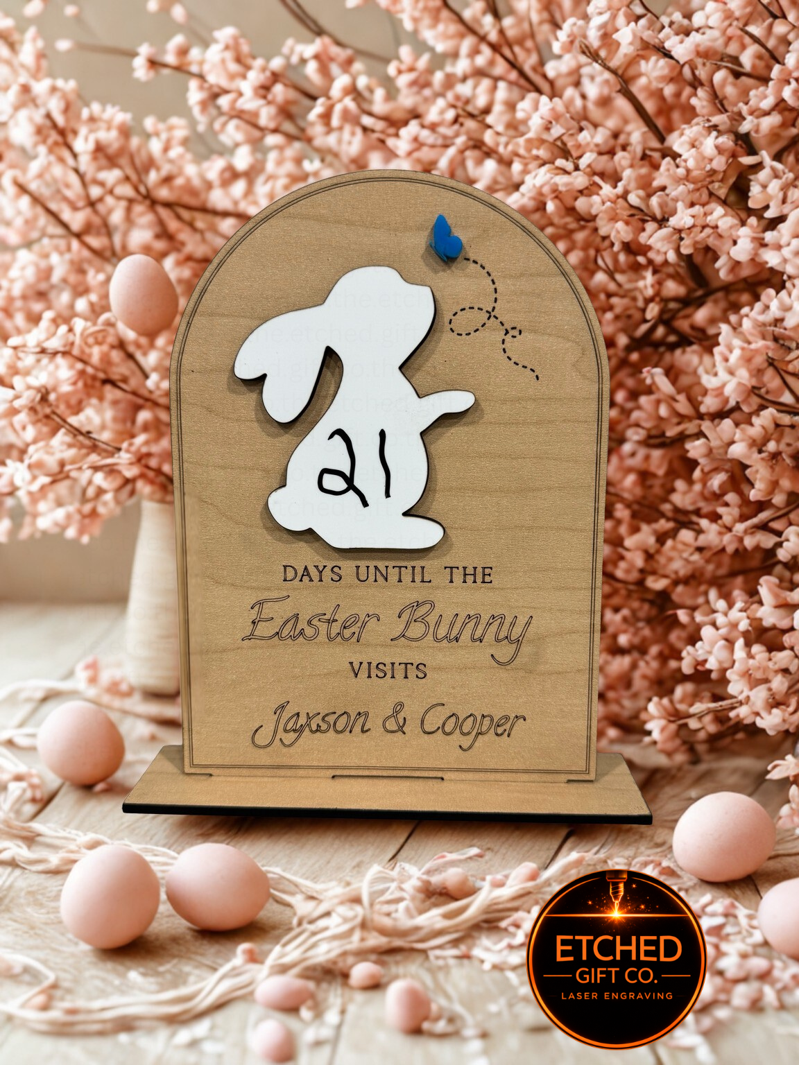 Easter Bunny Countdown Sign