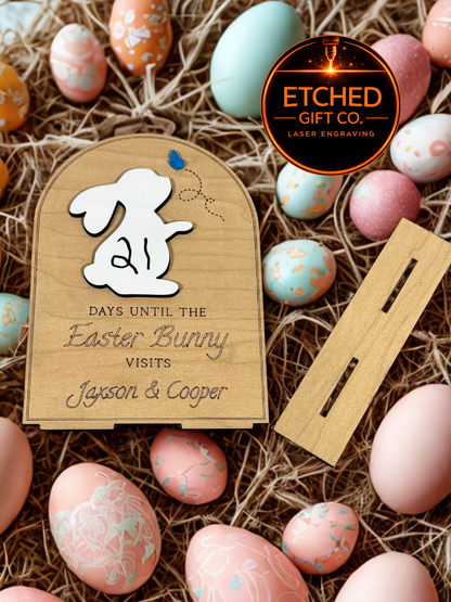 Easter Bunny Countdown Sign